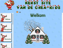Tablet Screenshot of kerst.crea-kids.nl