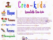 Tablet Screenshot of crea-kids.nl